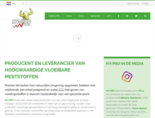 Tablet Screenshot of hy-pro.nl